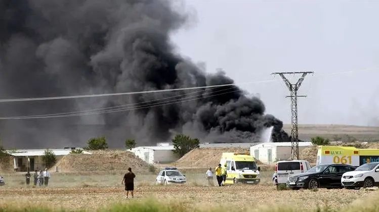 Explosión en la Pirotécnica Zaragozana EFE