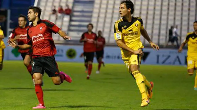 Unai García, en el partido de Copa jugado en Anduva.