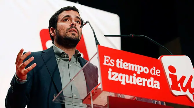 Alberto Garzón, de IU.