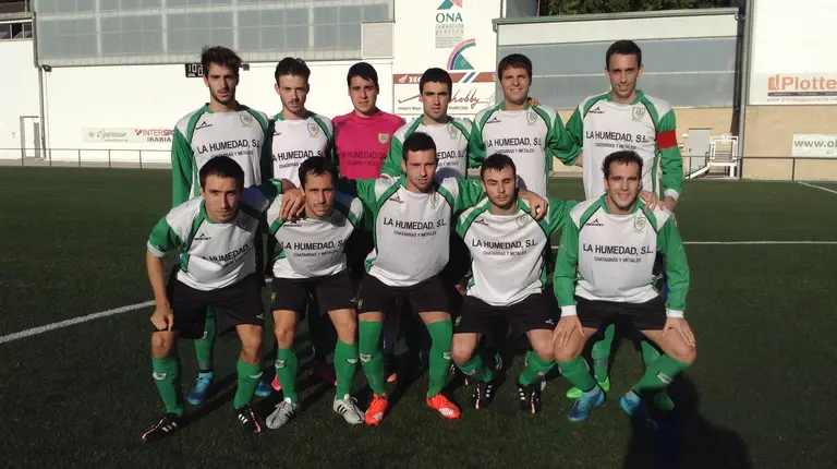 Equipo titular de Oberena en tercera división.