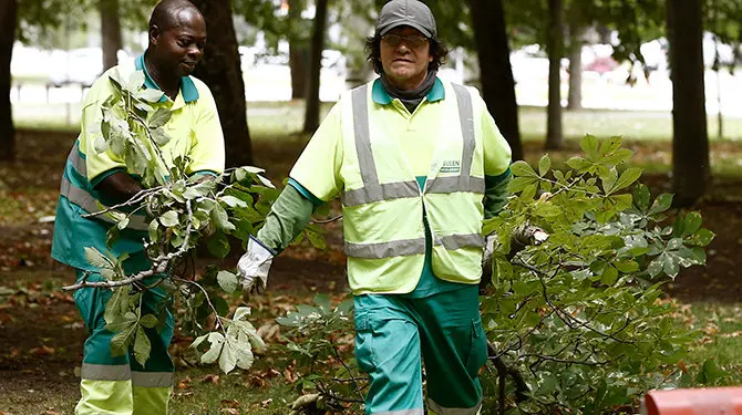 Empleados limpieza en Pamplona.