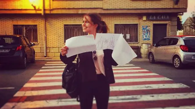 Emilia Clarke, de Juego de Tronos, en Olite.