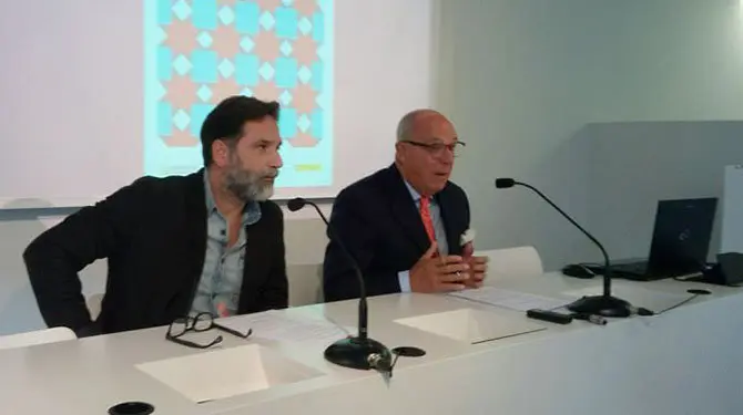Javier Taberna en rueda de prensa.