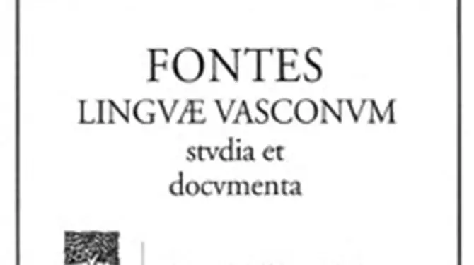 Publicación Fontes Linguae Vasconum, revista sobre lingüística vasca.