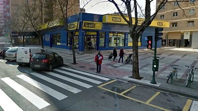 Tramo afectado de la Avda. Sancho el Fuerte.