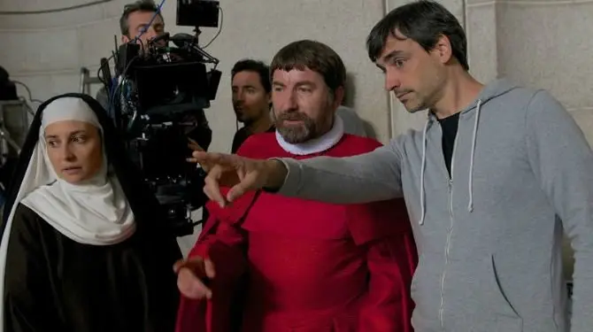 Rodaje de la tvmovie de TVE "Teresa". Efe.