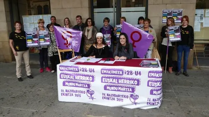 Rueda de prensa de la Marcha Mundial de las Mujeres. / TWITTER