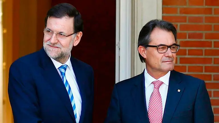 Reunión entre Mariano Rajoy y Artur Mas.