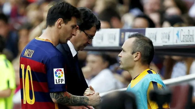 Leo Messi e Iniesta. EFE