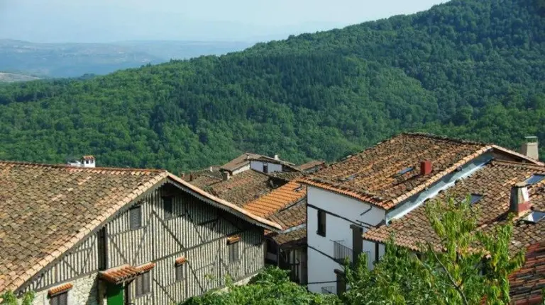 Pueblo de Mogarraz en Castilla y León.