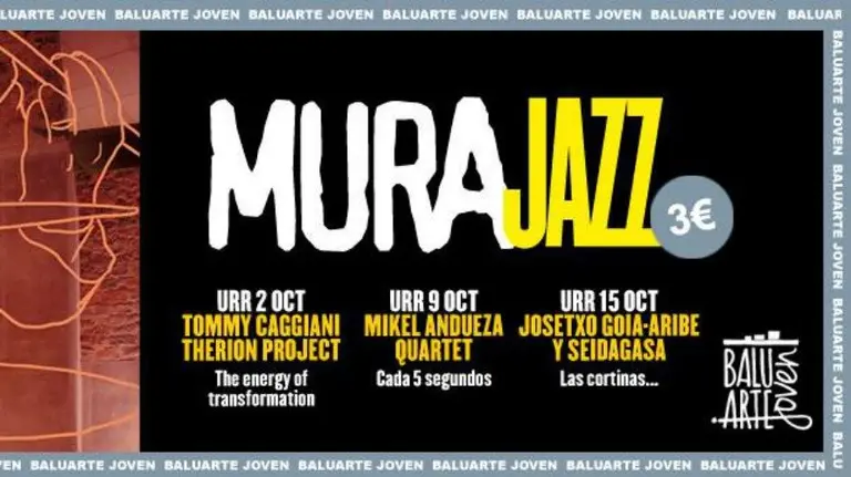 Cartel del Ciclo Murajazz en Baluarte.