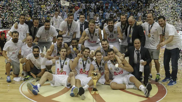 Real Madrid de baloncesto. EFE.