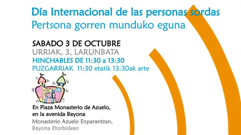 Cartel del día Internacional de las personas sordas. /FACEBOOK