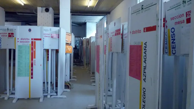 Material preparado para las elecciones.