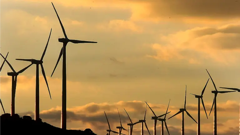 Molinos de viento en Navarra.