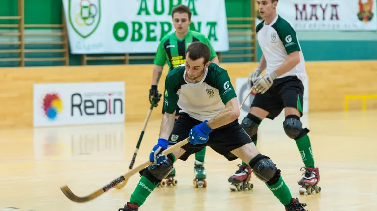 Partido del Oberena de hockey sobre patines.