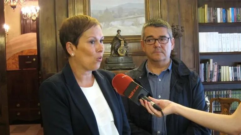 Uxue Barkos. EUROPA PRESS.