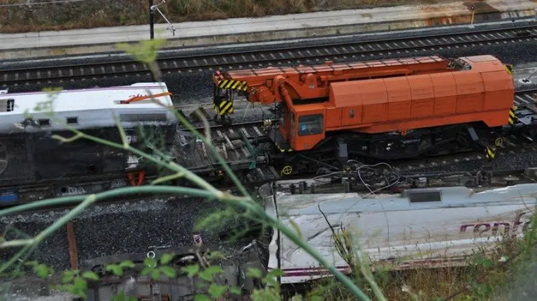Accidente Alvia en Santiago de Compostela.
