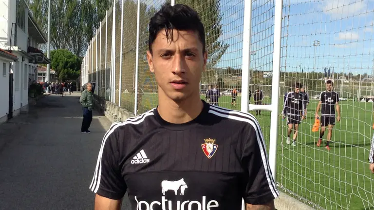 Maikel Mesa en las instalaciones de Tajonar.