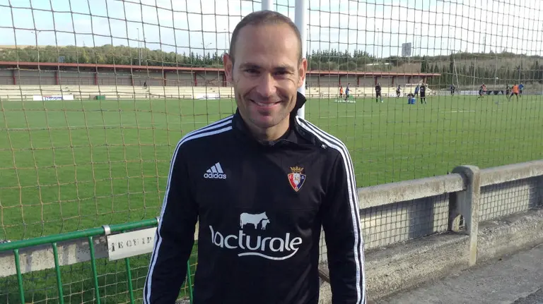 El delantero "Nino" en las instalaciones de Tajonar.