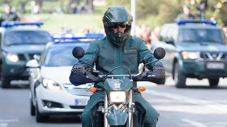 Dia del Pilar, 12 de octubre, Patrona de la Guardia Civil en Pamplona. PABLO LASAOSA
