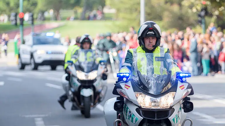Dia del Pilar, 12 de octubre, Patrona de la Guardia Civil en Pamplona. PABLO LASAOSA