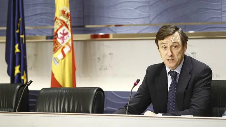 El portavoz parlamentario del PP, Rafael Hernando. EUROPA PRESS.