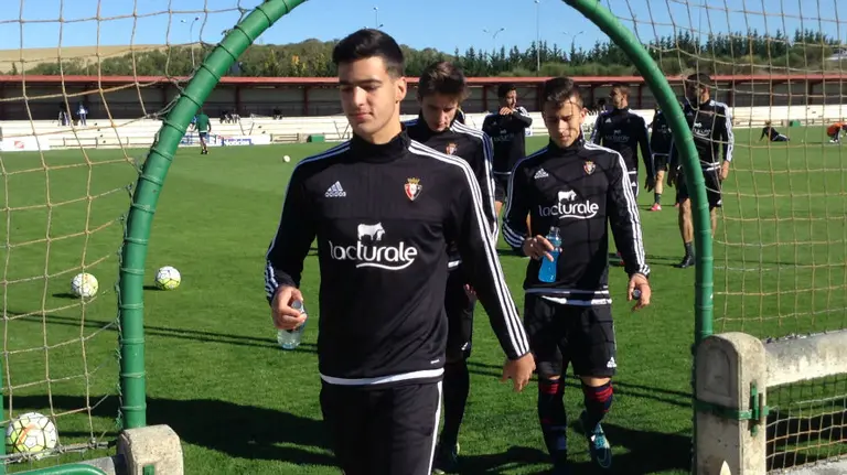 Mikel Merino en las instalaciones de Tajonar.