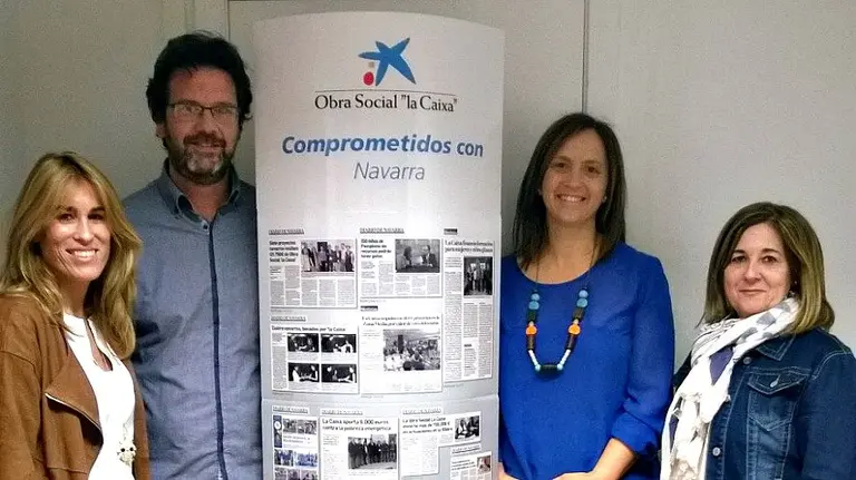 Izquierda a derecha, Luz Sesma Erdozáin, Alberto Urteaga Villanueva, Susana Iriarte Gallúes y  María Mar Osés Larequi.