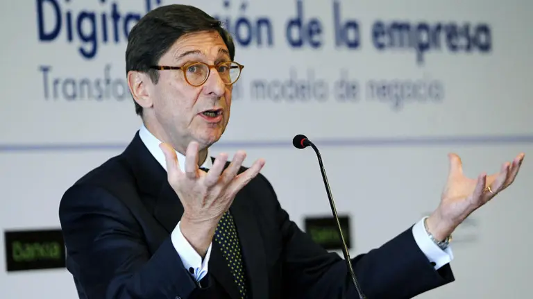 El presidente de Bankia, José Ignacio Goirigolzarri, en Pamplona. EFE