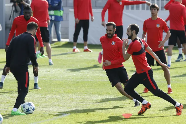 El Atlético de Madrid se ha entrenado en Majadahonda.