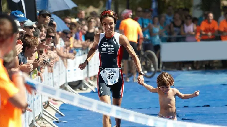 Ana Casares en el triatlón.