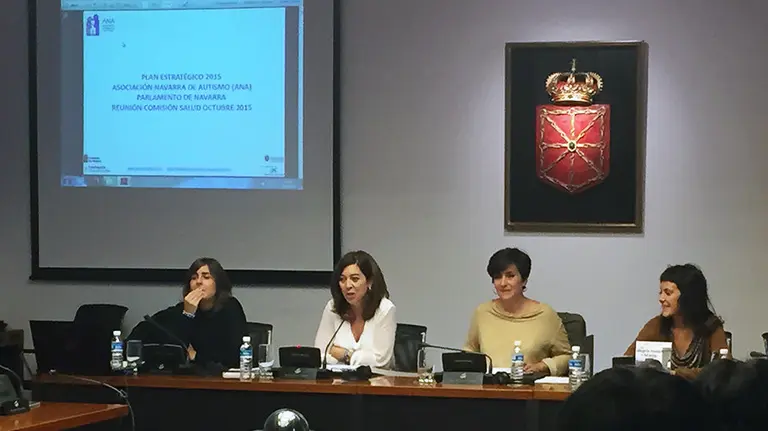 Comisión de salud sobre autismo en el Parlamento de Navarra