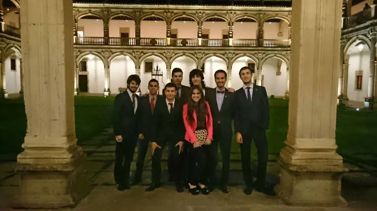 Alumnos de la UPNA que han participado en la II Liga de Torneos de Debates Judiciales Universitarios.