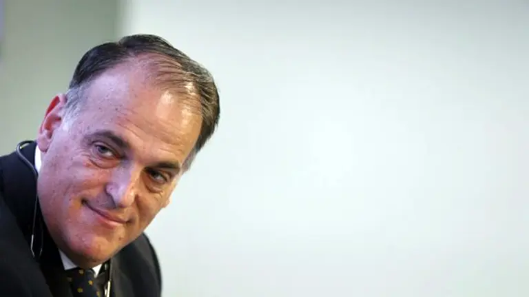 Javier Tebas, presidente de la LFP. EFE.