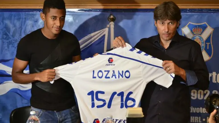 Lozano en su presentación oficial. EFE.