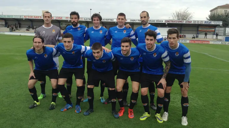 Equipo titular de la Peña Sport en Tafalla.