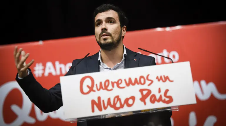El candidato de IU a la Presidencia del Gobierno, Alberto Garzón. EFE