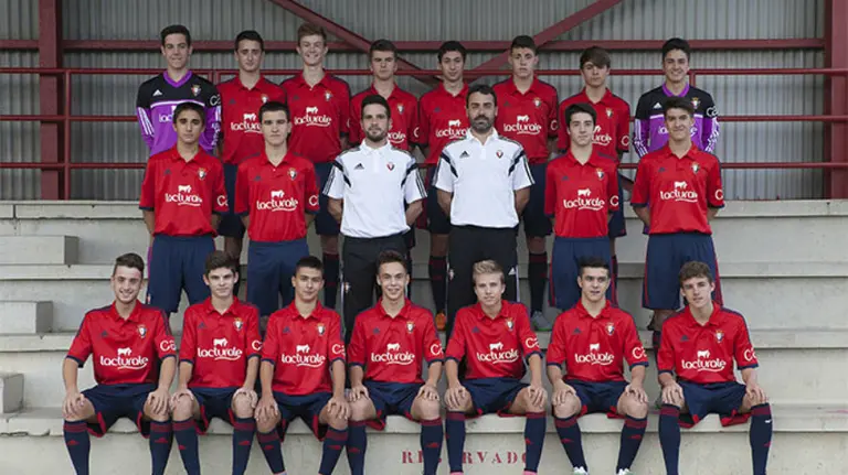 Equipo Cadete A de Osasuna en Tajonar.