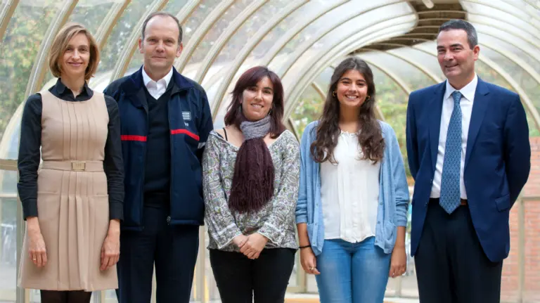 De izquierda a derecha, Amaya Osácar, Francisco Echeverría, Ainhoa Trébol, María Fernández-Vigil y Juan Echeverría.