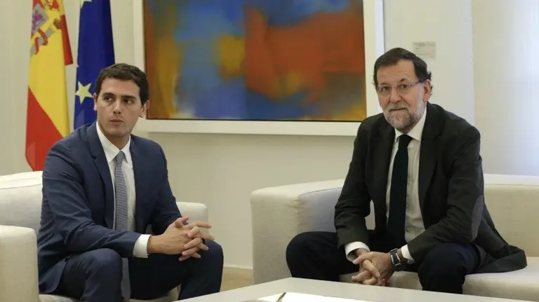 Albert Rivera y Mariano rajoy. EFE.
