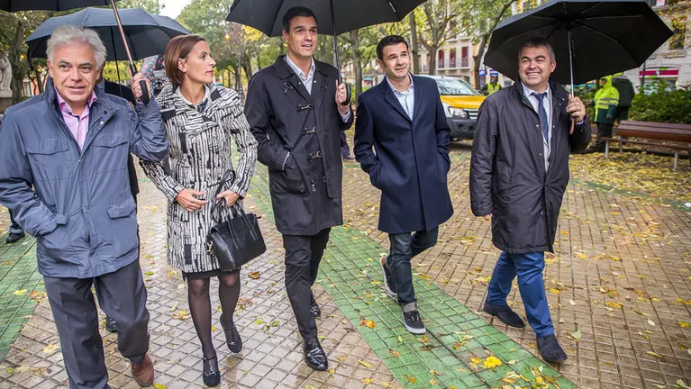 Visita de Pedro Sánchez (PSOE) a Pamplona para grabar un programa para la Sexta Noche de Iñaki López. IÑIGO ALZUGARAY. -7