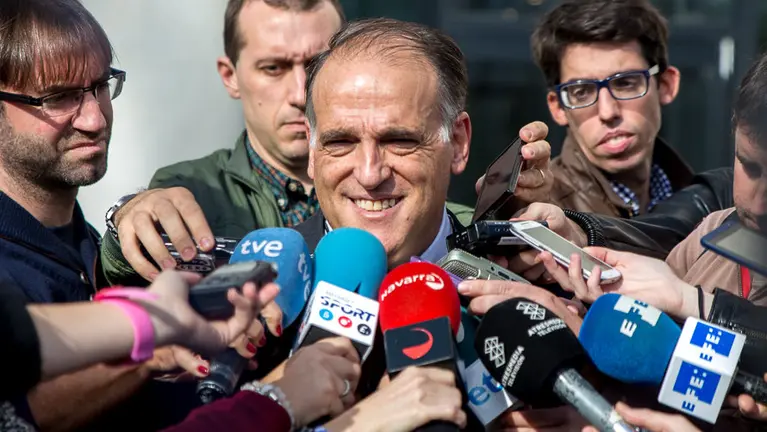 Caso Osasuna. Javier Tebas, presidente de la LFP, declara ante el juez. IÑIGO ALZUGARAY. -7