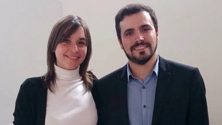 Begoña Alfaro y Alberto Garzón.