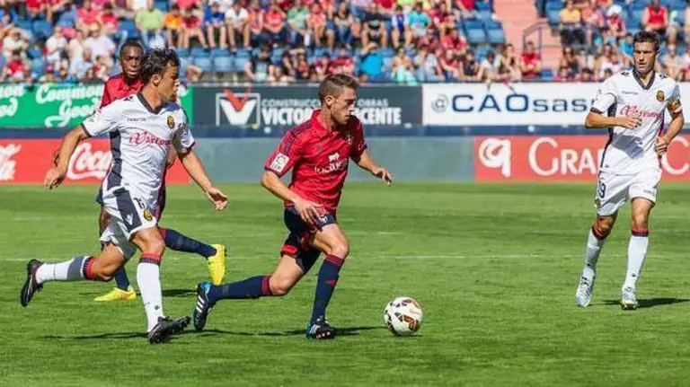 Torres en acción ante el Mallorca.
