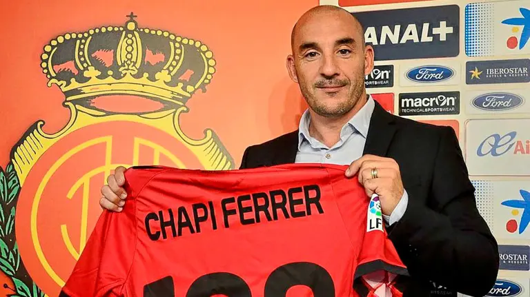 &#34;Chapi&#34; Ferrer entrena al Real Mallorca. Foto Jordi Avella.