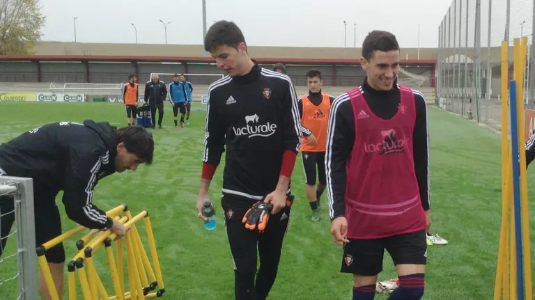 Juan Pérez y Kike Barja en Tajonar.