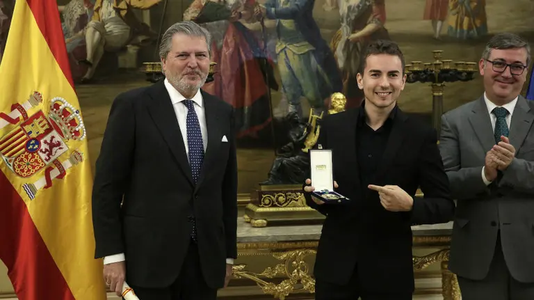 Mendez Vigo y Jorge Lorenzo en Madrid. Efe.