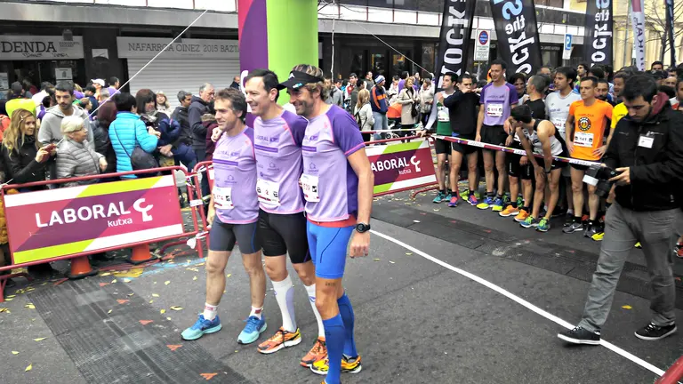 Corredores antes de la carrera.