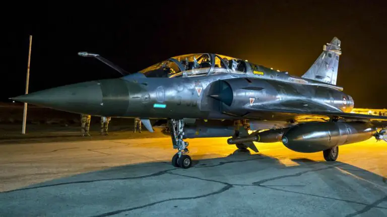 Uno de los cazas del ejército francés.